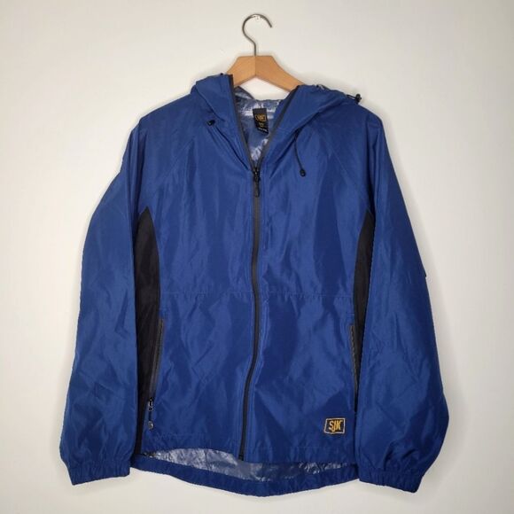 SJK Hydrotek Black/Blue Women's Rain  Jacket S/M - Picture 1 of 7